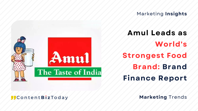 AMUL Tops Brand Finance's Food & Drink 2024 Report