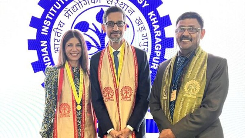 Google CEO Sundar Pichai Honored with Honorary Doctorate from IIT-Kharagpur