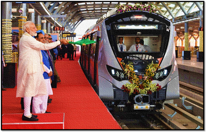 India has 3rd largest metro network in the world after China and US